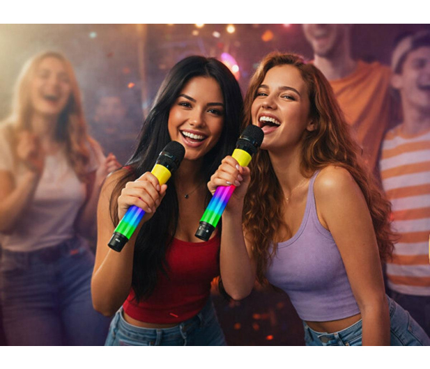 MusicMate Mikrofon bezprzewodowy zestaw MM-300 ColorVoice Duo - 1588511 - zdjęcie 10
